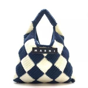 Marni Crochet handbag black and white